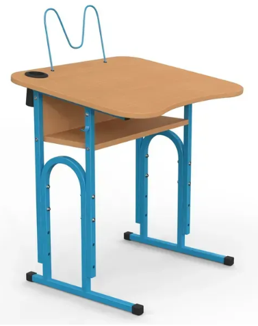 Стіл учнівський 05 №4-6/600х500 нахил МФ Вересень